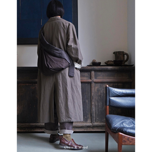 Grass&Wood多功能斜挎背包匹马棉单肩包拉链大容量骑行包可调节新