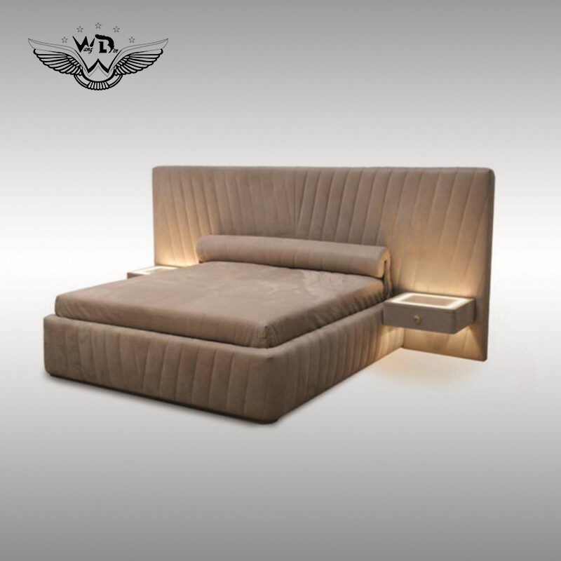 rafamariner高端定制versace款意大利后现代轻奢卧室宽背双人床