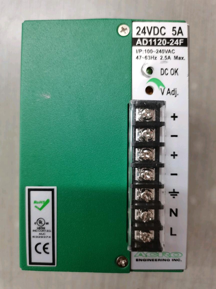 拍前询价:ACRO AD1120-24F 24VDC 5A 电源开关 开关电源 九成新