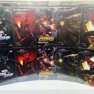 正版 中动漫威蜘蛛侠玩具关节可动手办钢铁侠毒液屠杀复仇者联盟