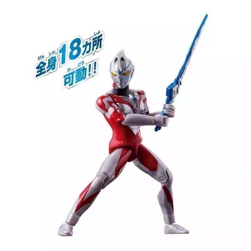 반다이 울트라맨 아크 이니셜 불타는 태양과 밝은 달 슈퍼 가동 DX 세트 모노그디글로스 인형 모델
