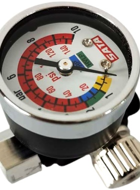 萨塔喷枪气压表 德国原装进口27771汽车油漆喷漆枪通用调压阀压力