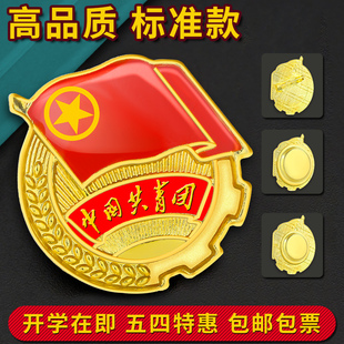 2023中国共青团团徽标准正版别针款大号胸针学生用团员磁扣新版徽章2021年学校批发入团大磁铁款团徽团旗磁吸