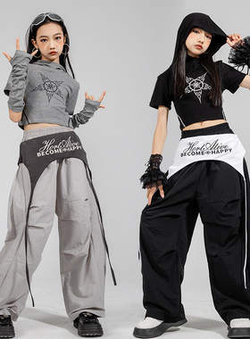 韩版爵士舞服装女童儿童演出服