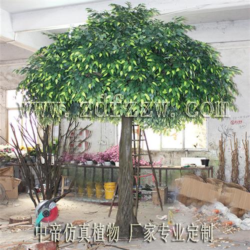 仿真人造榕树玻璃钢榕树仿真植物造型仿真树定做家居装饰树