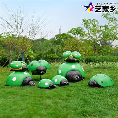 七星瓢虫雕塑户外园林景观农场景区公园仿真昆虫甲虫装饰大型摆件