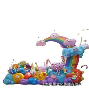 厂家制作巡游花车旅游节花车彩车特色文化节互动道具节日庆典彩船