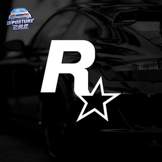 汽车贴纸电玩游戏周边 GTA5飞车R星最速湾岸车身油箱盖划痕遮挡贴