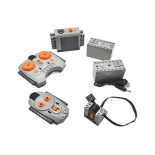 兼容小颗粒积木电机M马达8881五号电池盒88000儿童积木遥控器配件