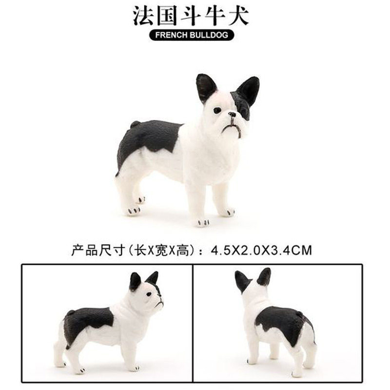 시뮬레이션 동물 모델 정적 미니 강아지 골든 리트리버 불독 SHIBA INU 어린이 장난감 인형 환경 친화적 인 플라스틱 장식품