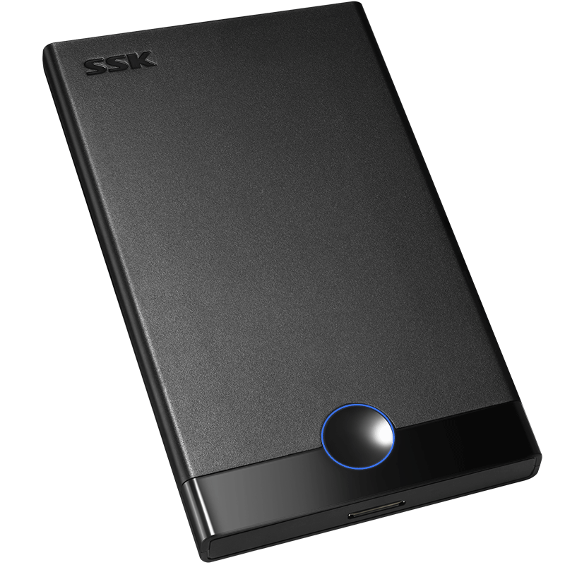 SSK飚王2.5寸SATA SSDUSB3.0/TYPE-C高速外接移动硬盘盒金属外壳