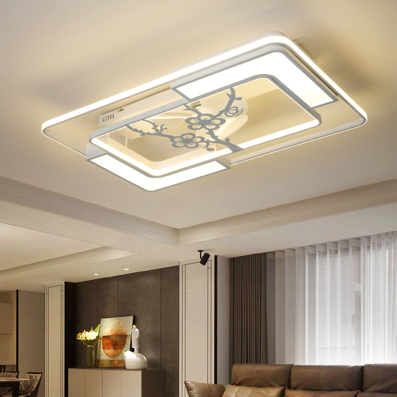 奥宏餐客厅吸顶灯简约白色吊扇灯