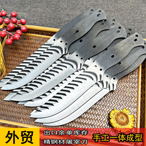外贸库存锻打屠宰刀坯