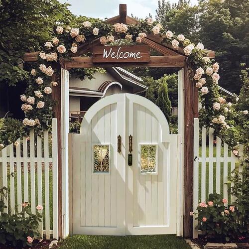 别墅花园门法式民宿栅栏