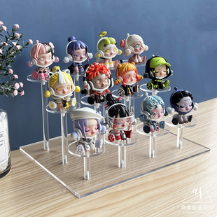 亚克力阶梯式多展位护肤品手办饰品展示架直播家用多位简约收纳台