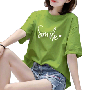 加肥加大码学生短袖t恤女夏韩版加肥胖mm宽松显瘦白色半袖上衣服