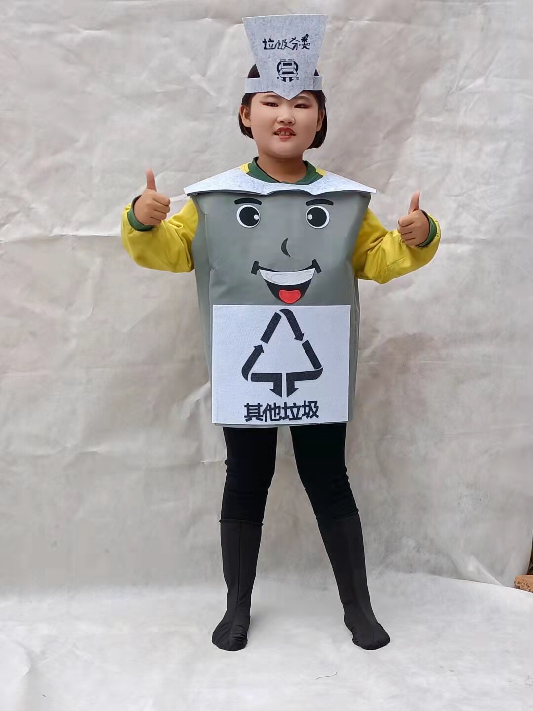 垃圾桶卡通人偶服装环保型分类垃圾箱行走服装四色其他分类垃圾桶