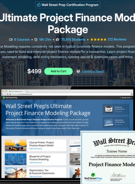 WSP/BIWS Project Finance&Infrastructure Modeling视频课程