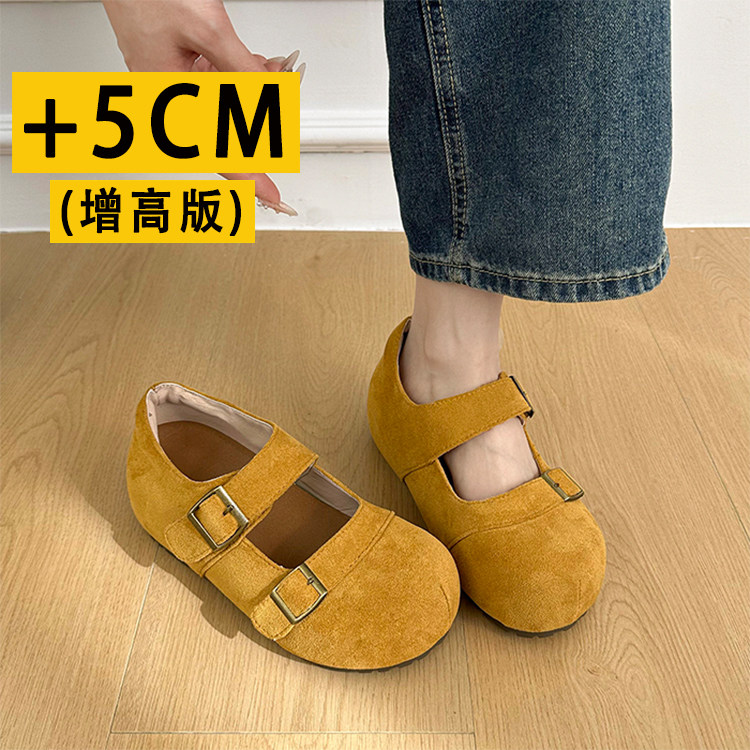 厚底内增高5CM小个子勃肯鞋女鞋子2026春季浅口玛丽珍鞋博肯单鞋,女鞋,勃肯鞋/软木鞋,淘宝优惠券,粉丝福利购,淘宝优惠卷