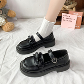 合唱表演出鞋 初中生小学生白黑色小皮鞋 日系少女孩校服礼仪公主鞋