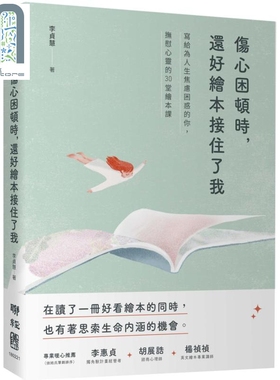现货 伤心困顿时还好绘本接住了我 写给为人生焦虑困惑的你抚慰心灵的30堂绘本课 港台原版 李贞慧 联经出版 励志故事