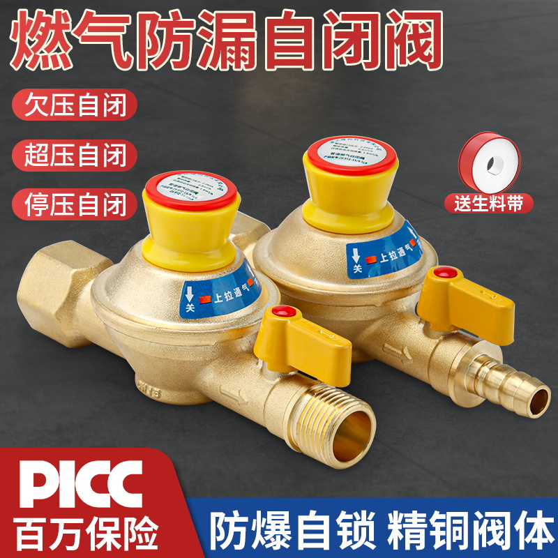 燃气公司同款防漏超压自闭阀