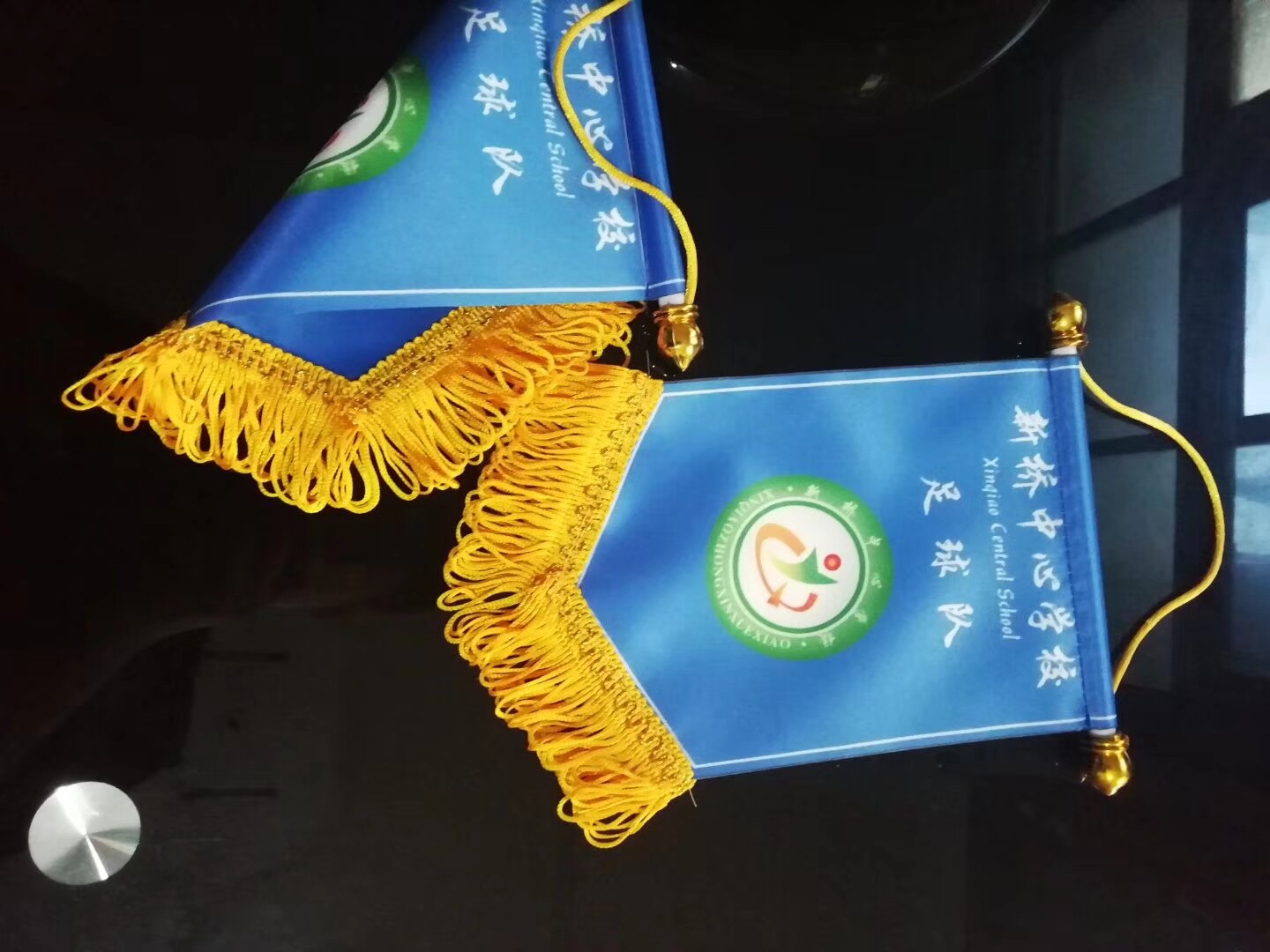 贡缎锦旗交换旗足球队旗订做颁奖旗帜/锦旗