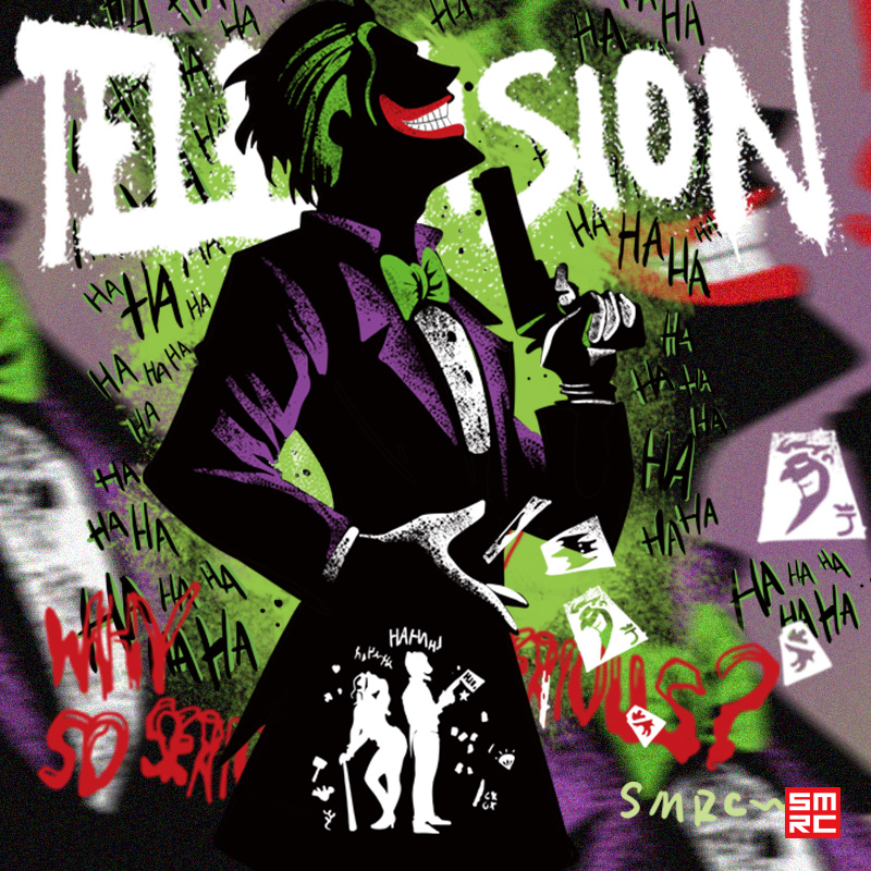 joker潮牌笑脸印花外套连帽卫衣