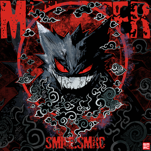 情侣装 联名神奇宝贝t恤男女宝可梦夏季 港风国潮耿鬼短袖 2025新款