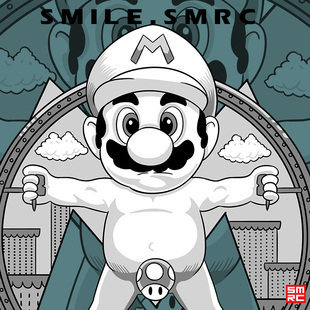 T恤男马里奥夹克青少年卫衣boy 国潮港风长袖 超级玛丽2023新款 秋季