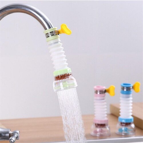 可伸缩防溅头水龙头净水过滤器