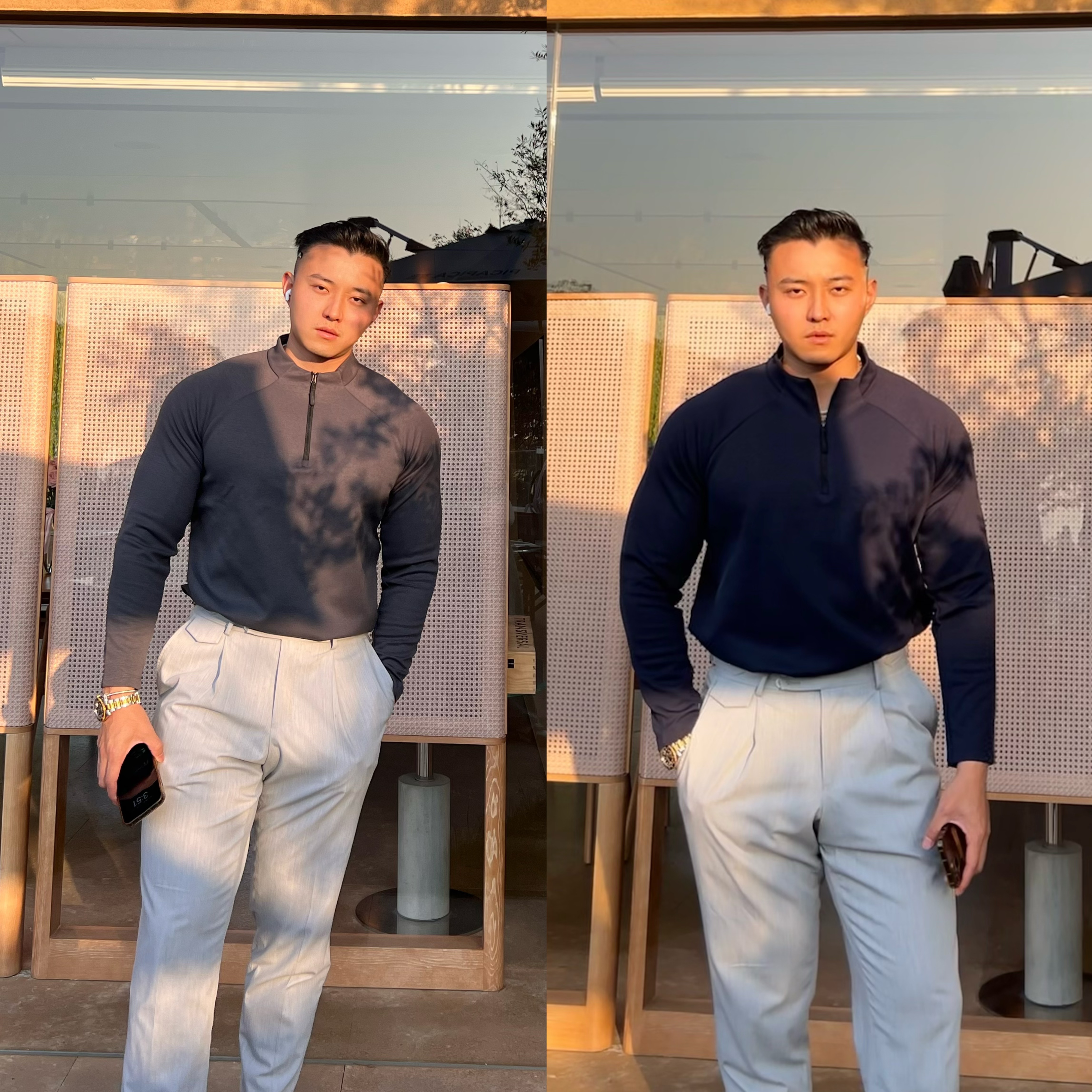 春季新款迪桑棉320G立领半拉链