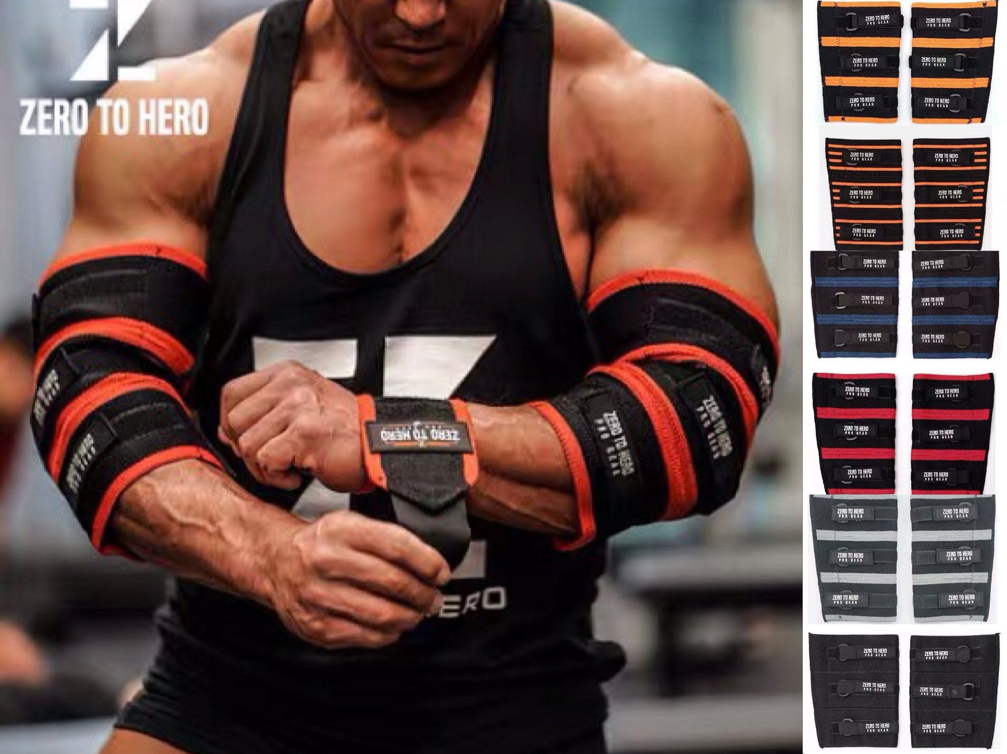 zh健身护肘卧推深蹲男力量器械