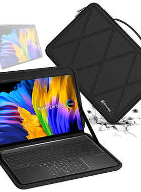 Smatree适用于华硕ASUS华硕a豆14 Air ZenBook 14 Flip 14英寸笔记本电脑手提包内胆包硬壳防摔量身定做