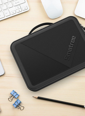 Smatree适用Apple数码配件整理包2025新款ipadmini7/6平板收纳手提包数据线硬盘U盾充电器收纳盒分区硬壳保护