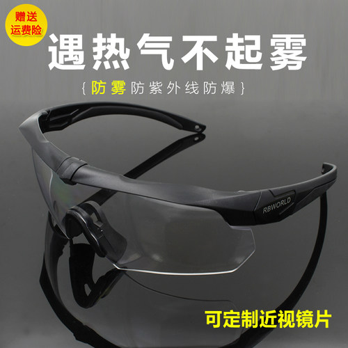 防雾骑行眼镜近视男女户外运动防风沙防BB弹军迷射击战术护目镜 - 封面