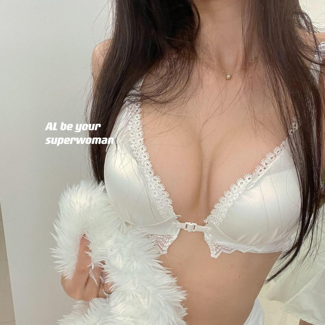 加厚整体3.5CM巨显大前扣内衣小胸显大聚拢不跑杯防下垂美背文胸