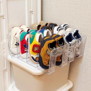 儿童鞋 柜省空间神器隔板托架多功能双层整理叠放架 子收纳架宝宝鞋