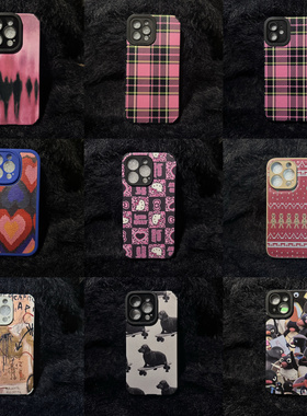 【苹果清仓手机壳】特价不包邮iPhone透明镜面壳瞳眼竖条纹手机壳