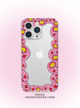 CHERRY BOMB粉色透明iPhone17pro/华为pura80mate70/vivo小米17红米k80/OPPOreno14/VIVOX300欧美tyler嘻哈壳