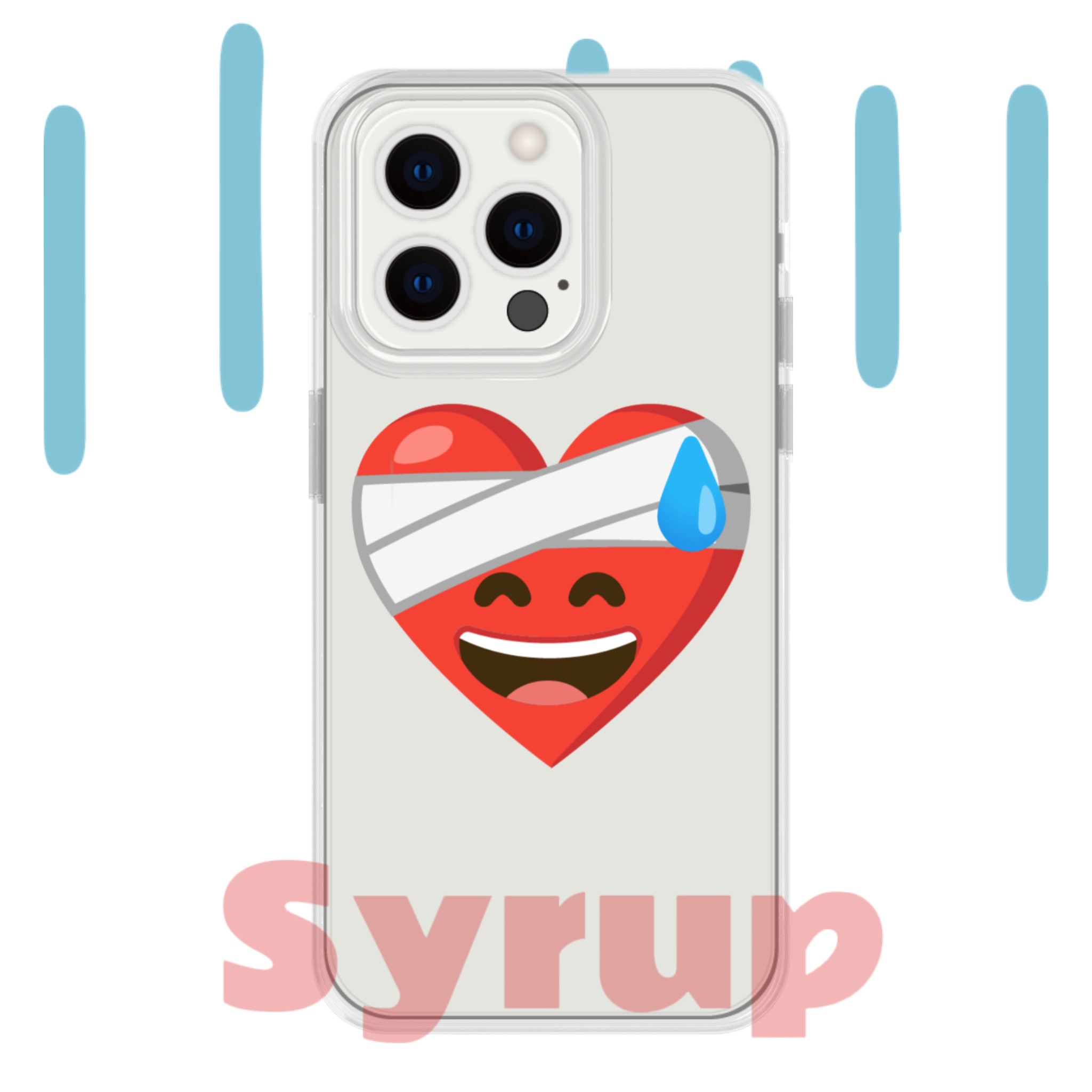 无语流汗爱心恶搞emoji表情包全包镜头tpu透明手机壳保护套耳机壳华为