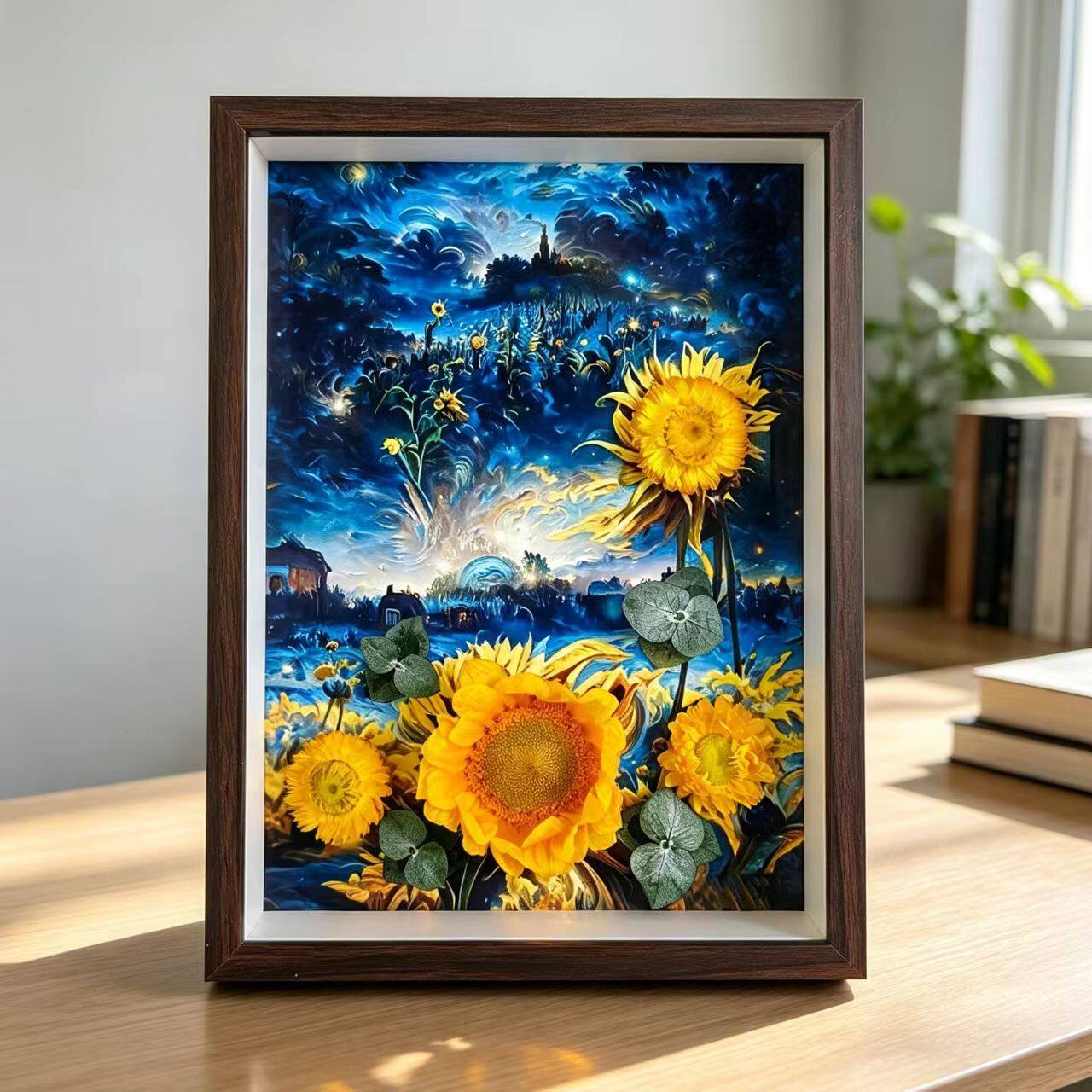 云南真干花永生花束成品相框装饰画摆件闺蜜生日乔迁开业高级礼物