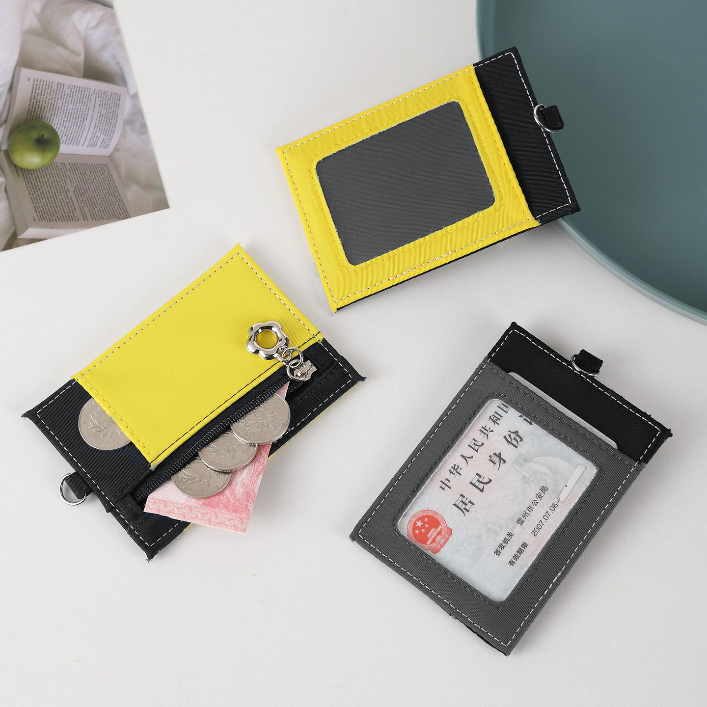 日系超薄卡包女学生证件包可挂绳驾驶证卡套男时尚百搭配迷你小包