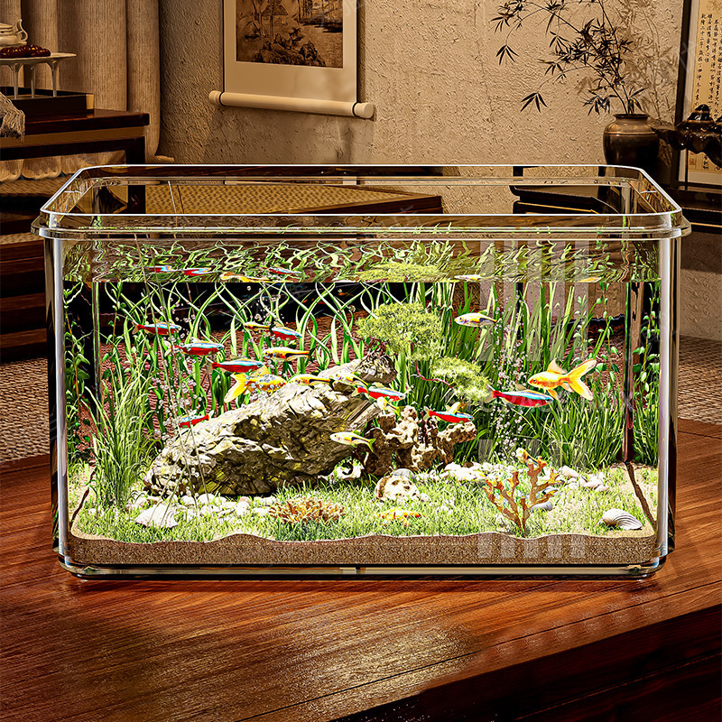 Fish tank turtle breeding imitation glass ecological tank
