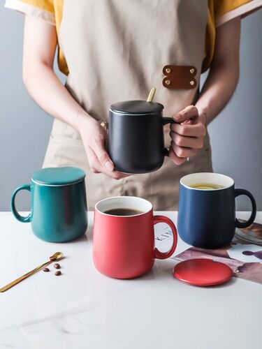Mug large capacity household cup ceramic coffee milk cup
