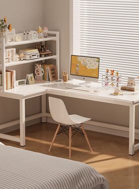 Corner computer desk study table bookshelf Student Writing