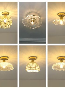 Corridor lights cloakroom bedroom glass ceiling lamp decorat
