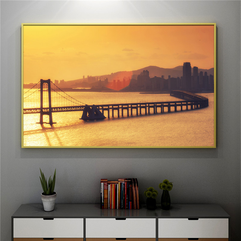 辽宁景点大连星海广场装饰画沈阳故宫博物院晶瓷画张氏帅府挂壁