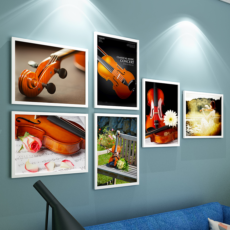挂饰元素教室钢琴音符吉他照片墙