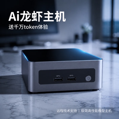 Ai龙虾主机迷你电脑主机高性能微型主机送token体验远程技术支持